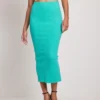NA-KD Midi Rokken Rok Dames Blauw
