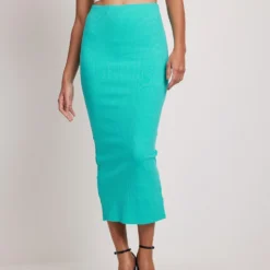 NA-KD Midi Rokken Rok Dames Blauw