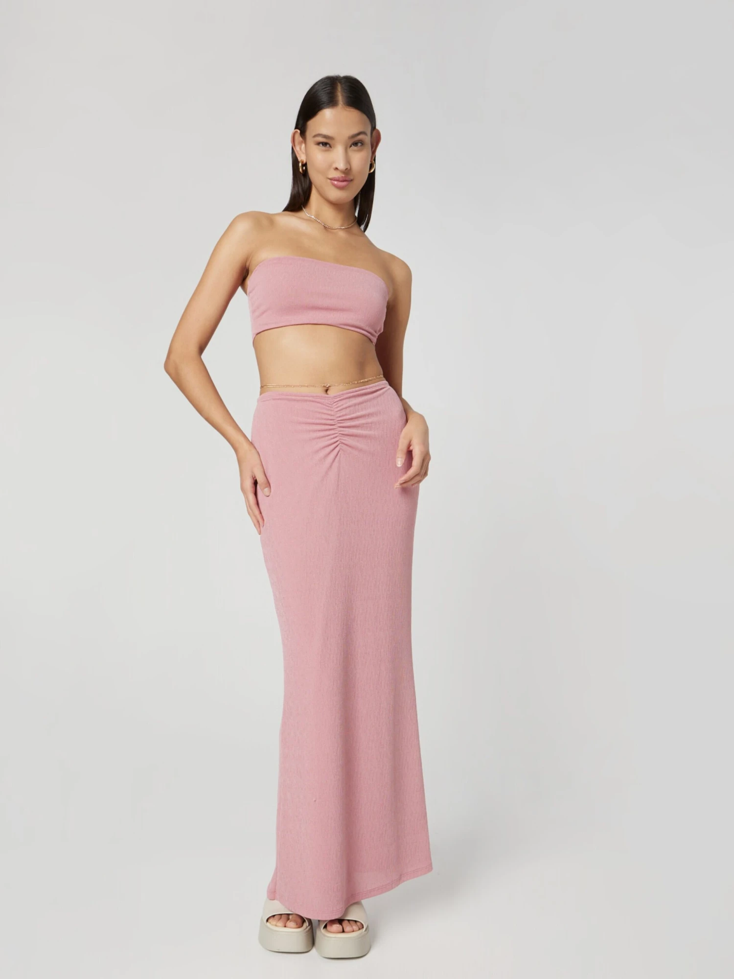 Maxi Rokken Rok Emily Dames Oudroze 7 Maxi Rokken Rok Emily Dames Oudroze - Afbeelding 5