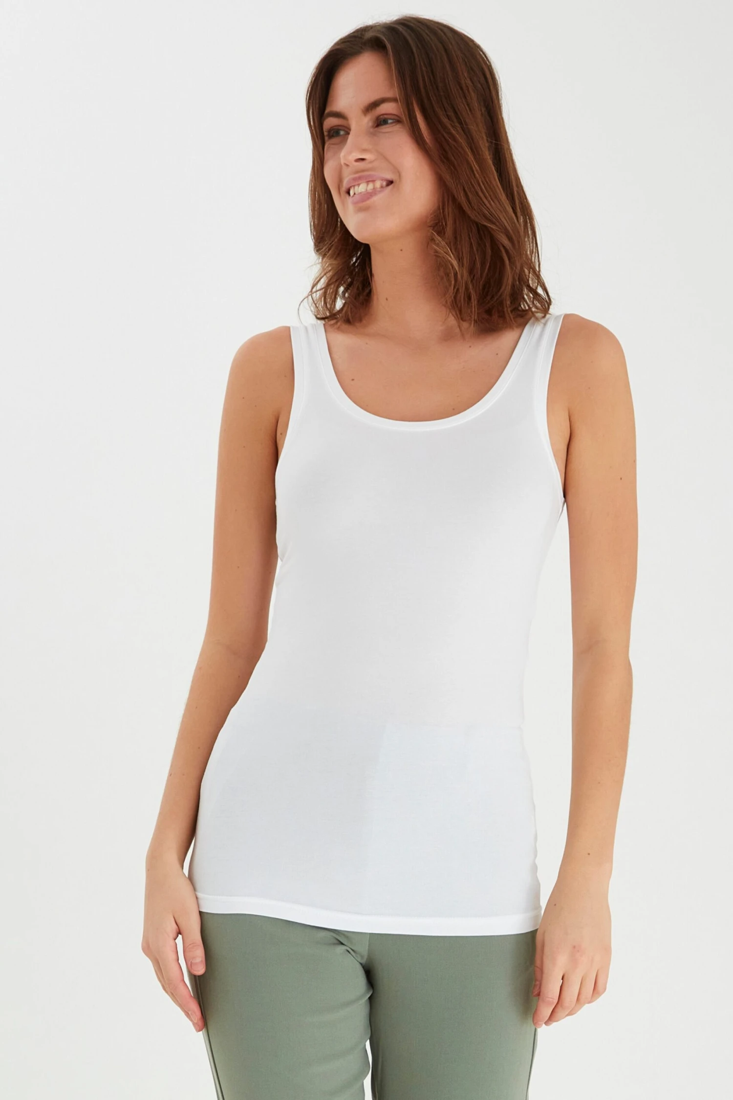 B.young Tanktops Top Pamila Dames Offwhite 6 B.young Tanktops Top Pamila Dames Offwhite - Afbeelding 4