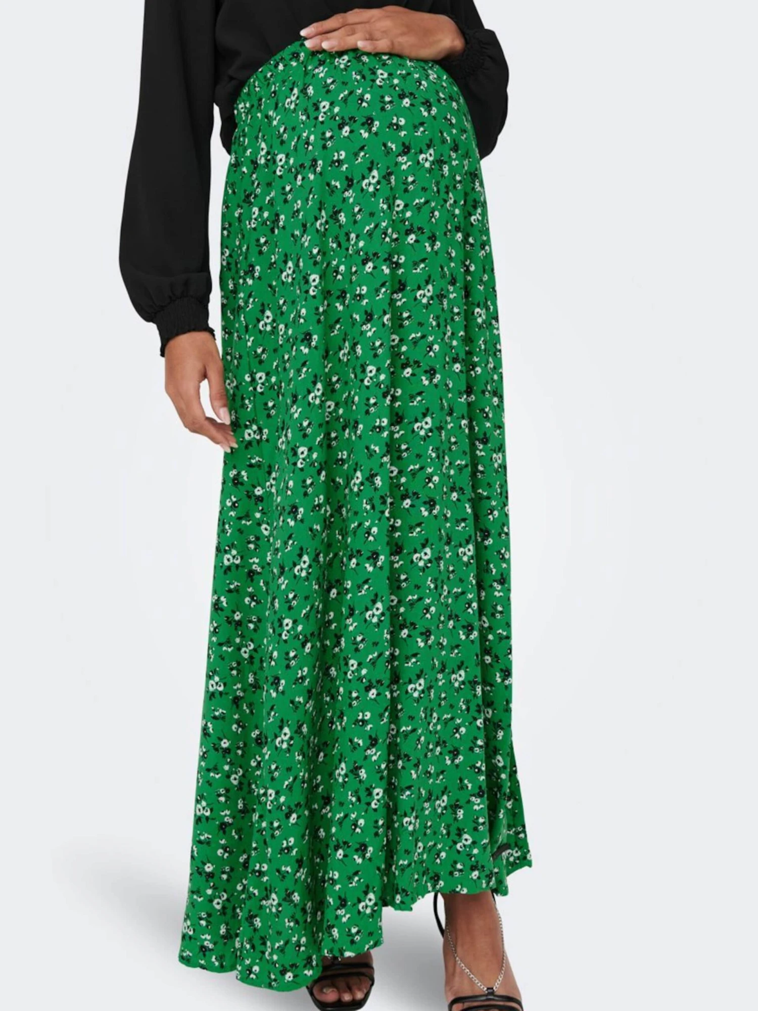 ONLY MATERNITY Maxi Rokken Rok SERENA Dames Grasgroen 9 ONLY MATERNITY Maxi Rokken Rok SERENA Dames Grasgroen - Afbeelding 7