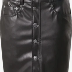 Herrlicher Leren Rokken Rok Peri Dames Zwart