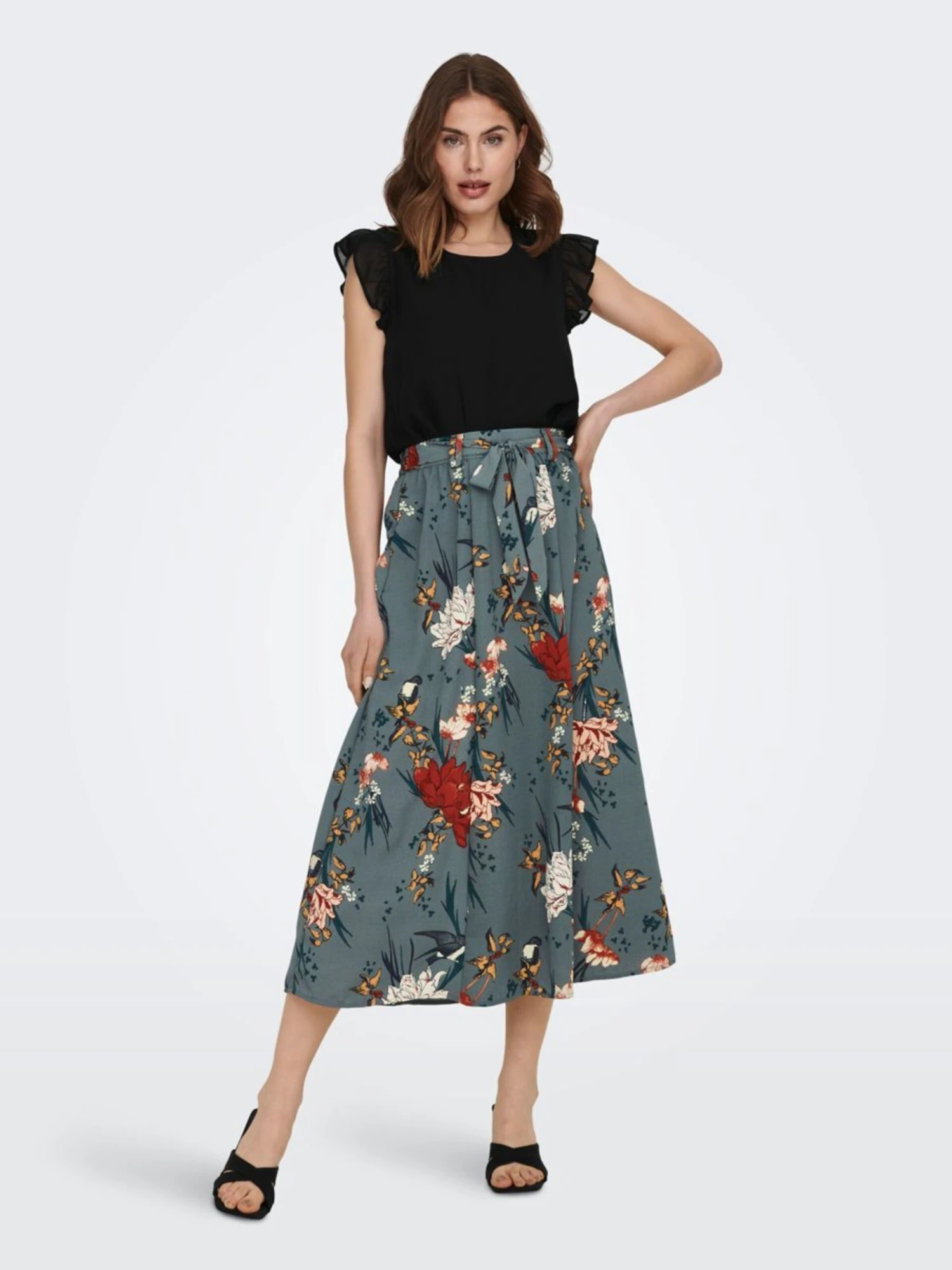 ONLY Maxi Rokken Rok Dames Smaragd / Jade Groen 7 ONLY Maxi Rokken Rok Dames Smaragd / Jade Groen - Afbeelding 5