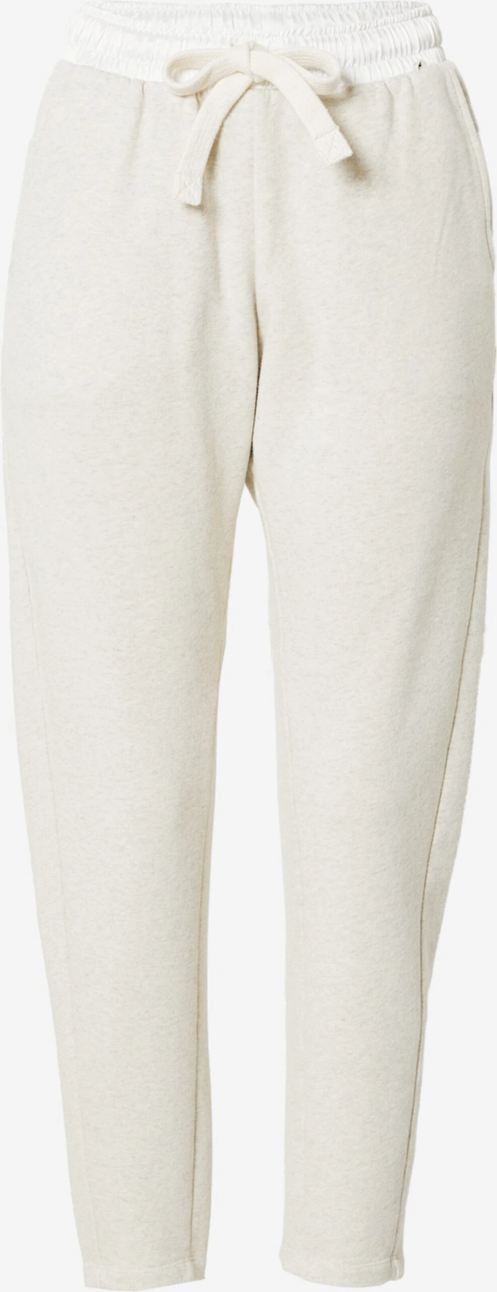 Pantalons Tapered Broek Dames Wit / Wit Gemêleerd 3 Pantalons Tapered Broek Dames Wit / Wit Gemêleerd