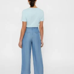 Vero Moda Pantalons Wide Leg Broek Dames Smoky Blue -About You Winkel 602a59765fe7fc62aba015a565d6b8dd scaled