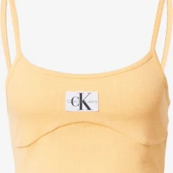 Calvin Klein Jeans Crop Tops Top Dames Pasteloranje