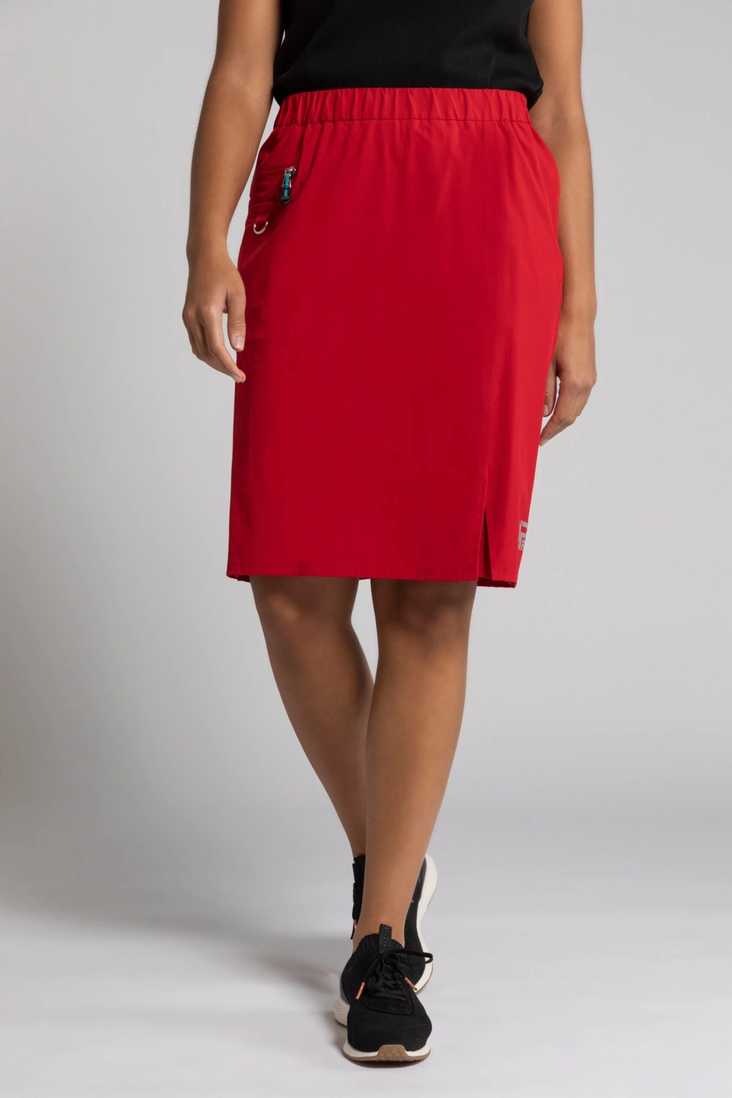 Ulla Popken Midi Rokken Regular Rok Dames Rood 5 Ulla Popken Midi Rokken Regular Rok Dames Rood - Afbeelding 3