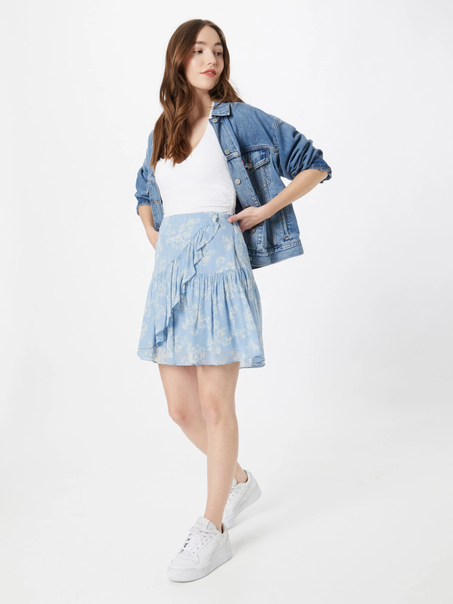 Second Female Mini Rokken Rok Aster Dames Lichtblauw 7 Second Female Mini Rokken Rok Aster Dames Lichtblauw - Afbeelding 5