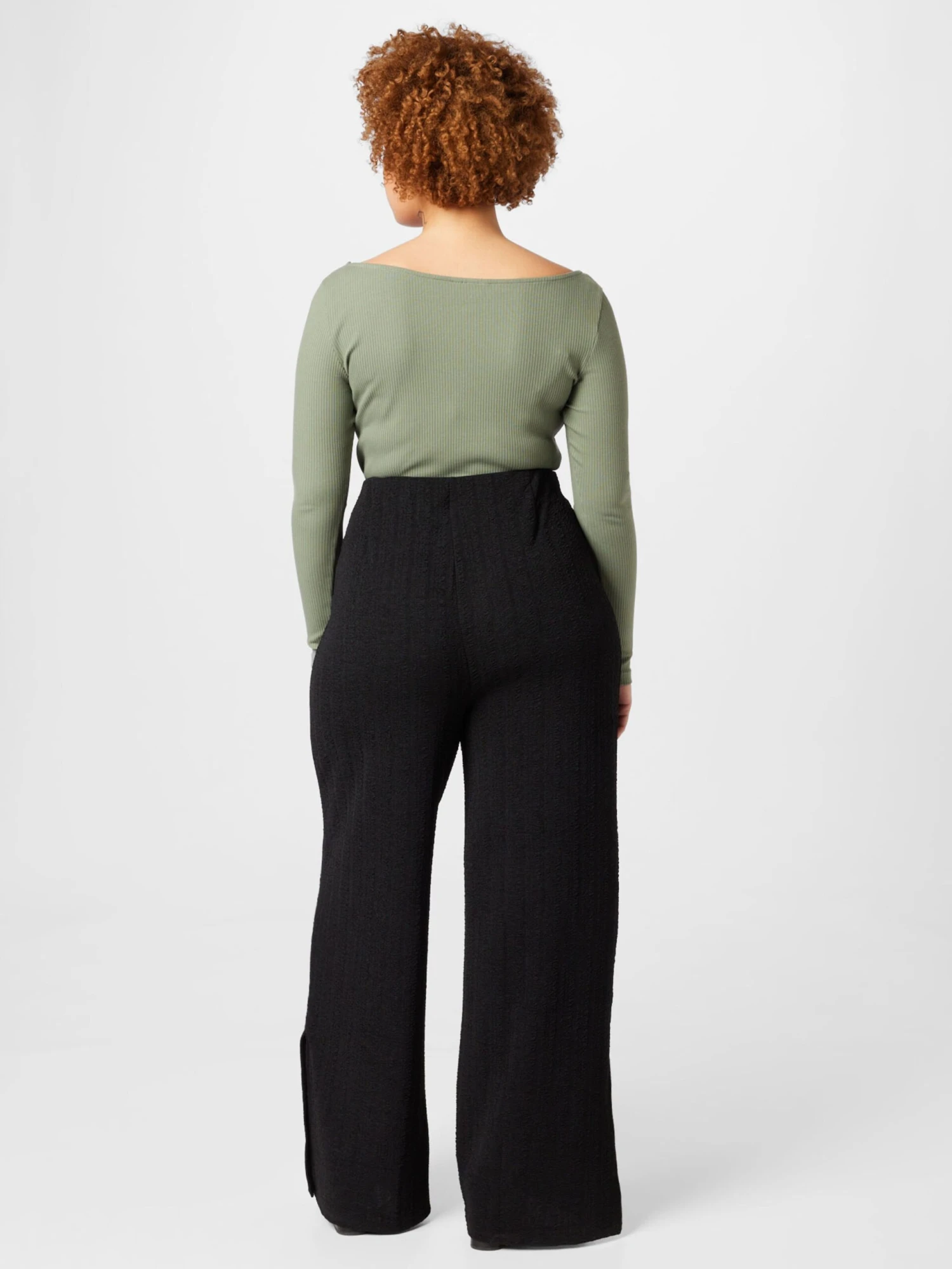 Pantalons Wide Leg Broek Ruth Dames Zwart 6 Pantalons Wide Leg Broek Ruth Dames Zwart - Afbeelding 4