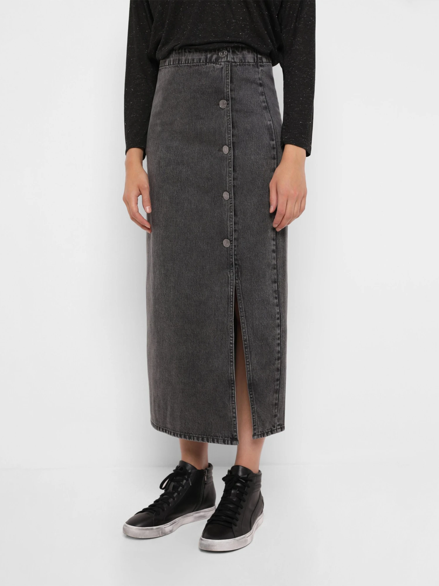 Scalpers Maxi Rokken Rok Dames Grijs 4 Scalpers Maxi Rokken Rok Dames Grijs - Afbeelding 2