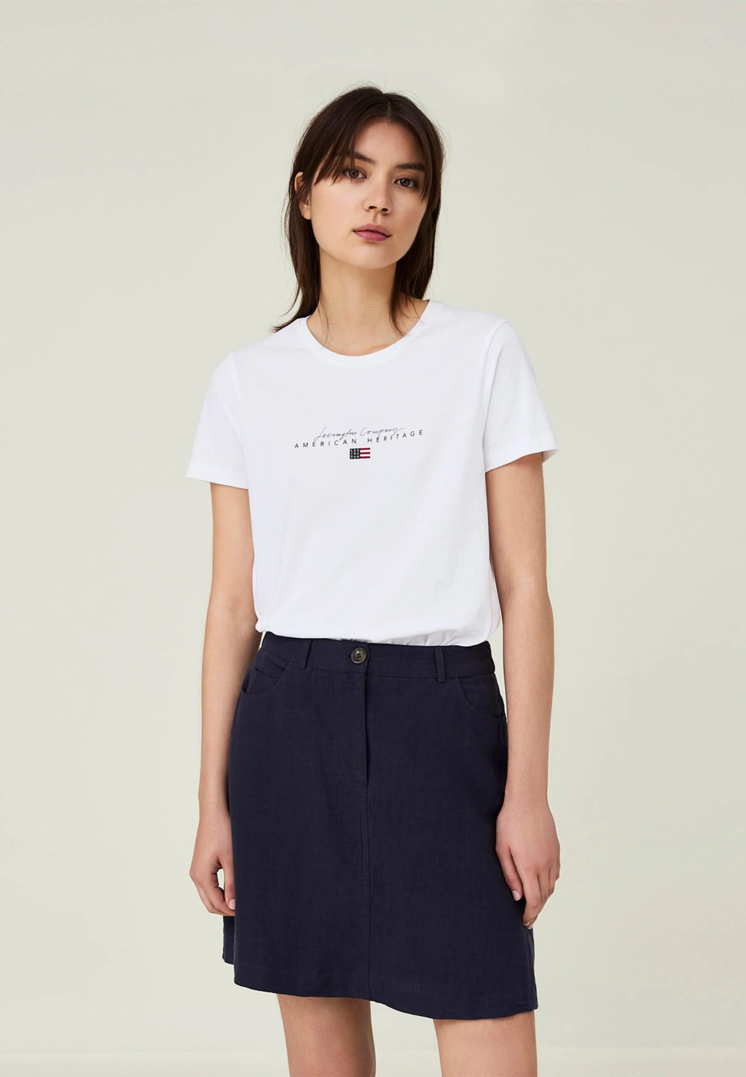 Lexington Mini Rokken Rok Stella Dames Donkerblauw 4 Lexington Mini Rokken Rok Stella Dames Donkerblauw - Afbeelding 2