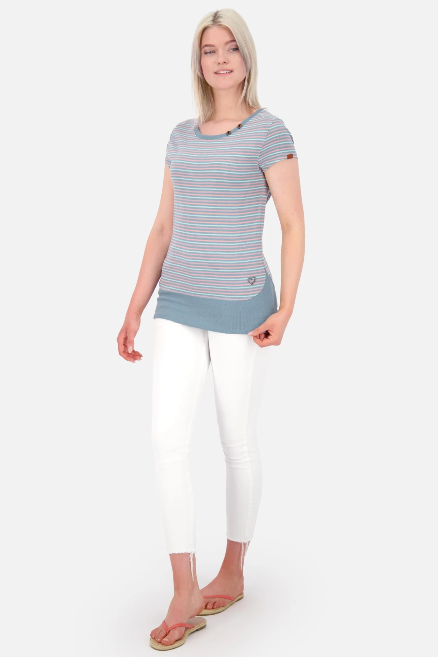 T-shirts Shirt Dames Duifblauw / Lichtblauw 5 T-shirts Shirt Dames Duifblauw / Lichtblauw - Afbeelding 3