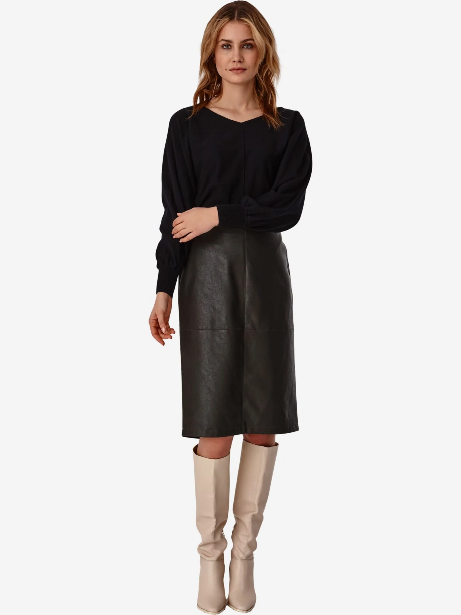 Leren Rokken Rok LEDIKO Dames Spar 6 Leren Rokken Rok LEDIKO Dames Spar - Afbeelding 4