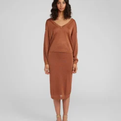 EDITED Midi Rokken Rok Eluana Dames Bruin -About You Winkel 6c688ec9f39ab2ac919b0713dfa440ea scaled