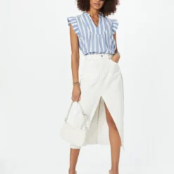 ICHI Blouse Tops Blouse EZOMA Dames Blauw -About You Winkel 70cea1c09d83d7bb928571f5fe017e59 scaled