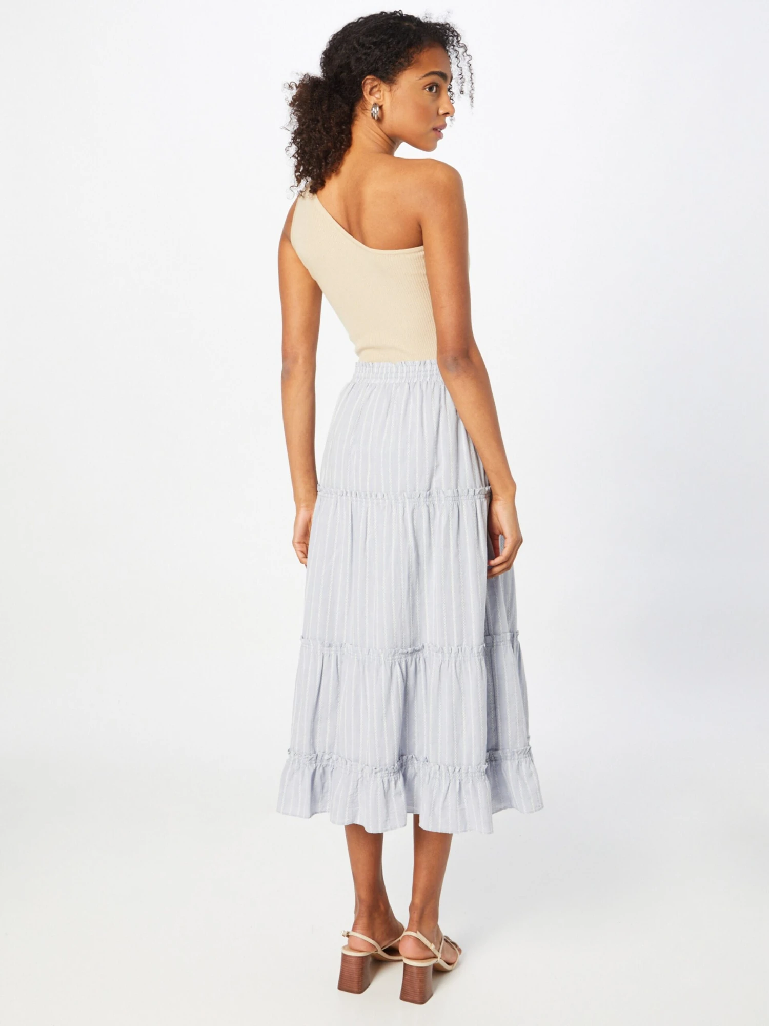 Madewell Midi Rokken Rok Dames Lichtgrijs 6 Madewell Midi Rokken Rok Dames Lichtgrijs - Afbeelding 4