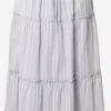 Madewell Midi Rokken Rok Dames Lichtgrijs