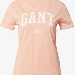 Gant T-shirts Shirt Dames Abrikoos