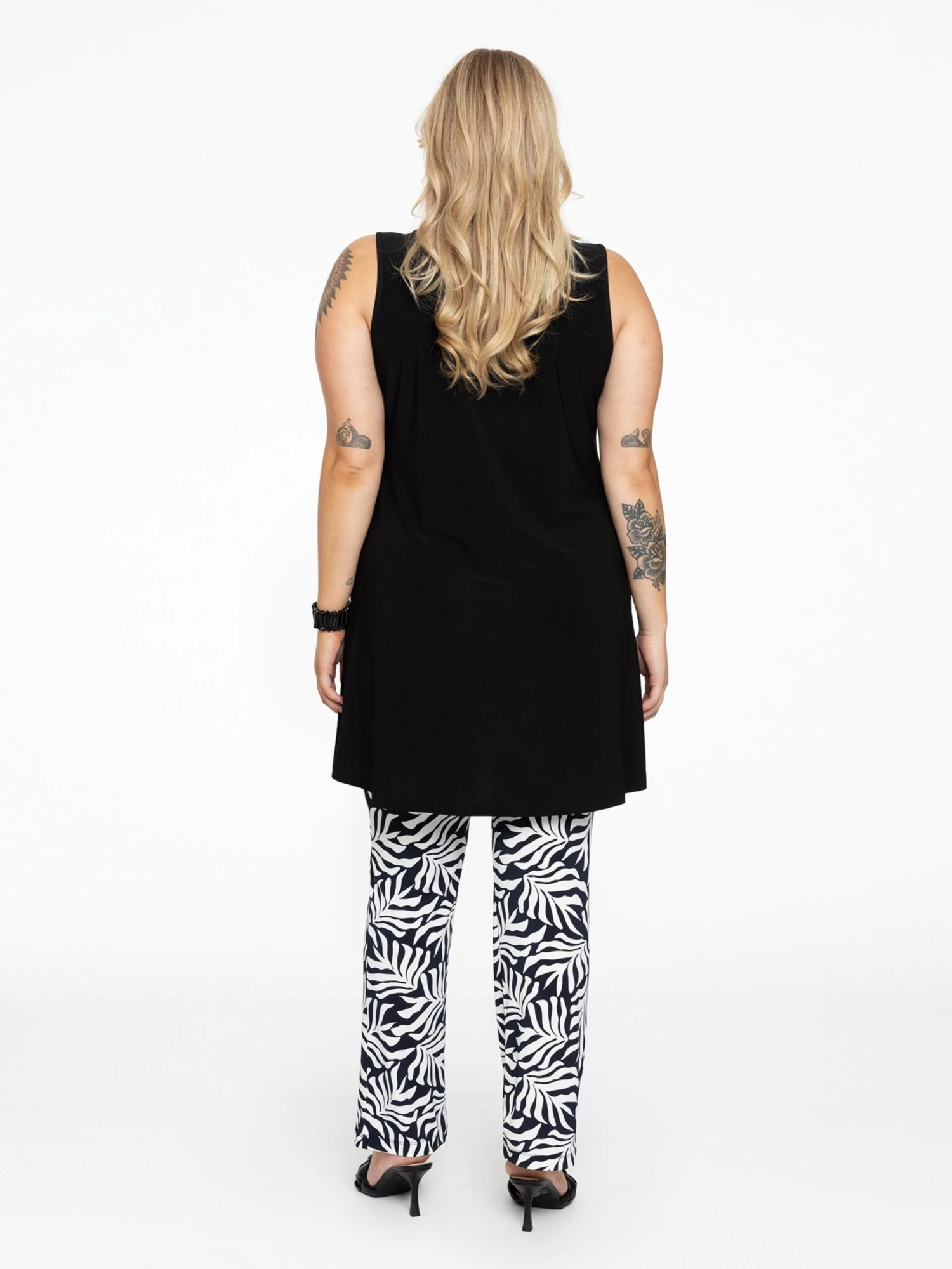 Pantalons Regular Broek Dames Zwart / Wit 5 Pantalons Regular Broek Dames Zwart / Wit - Afbeelding 3