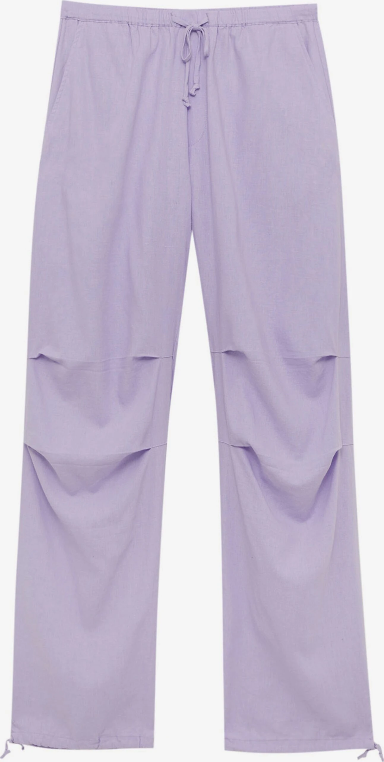 PULL & BEAR Pantalons Loosefit Broek Dames Lila 3 PULL & BEAR Pantalons Loosefit Broek Dames Lila