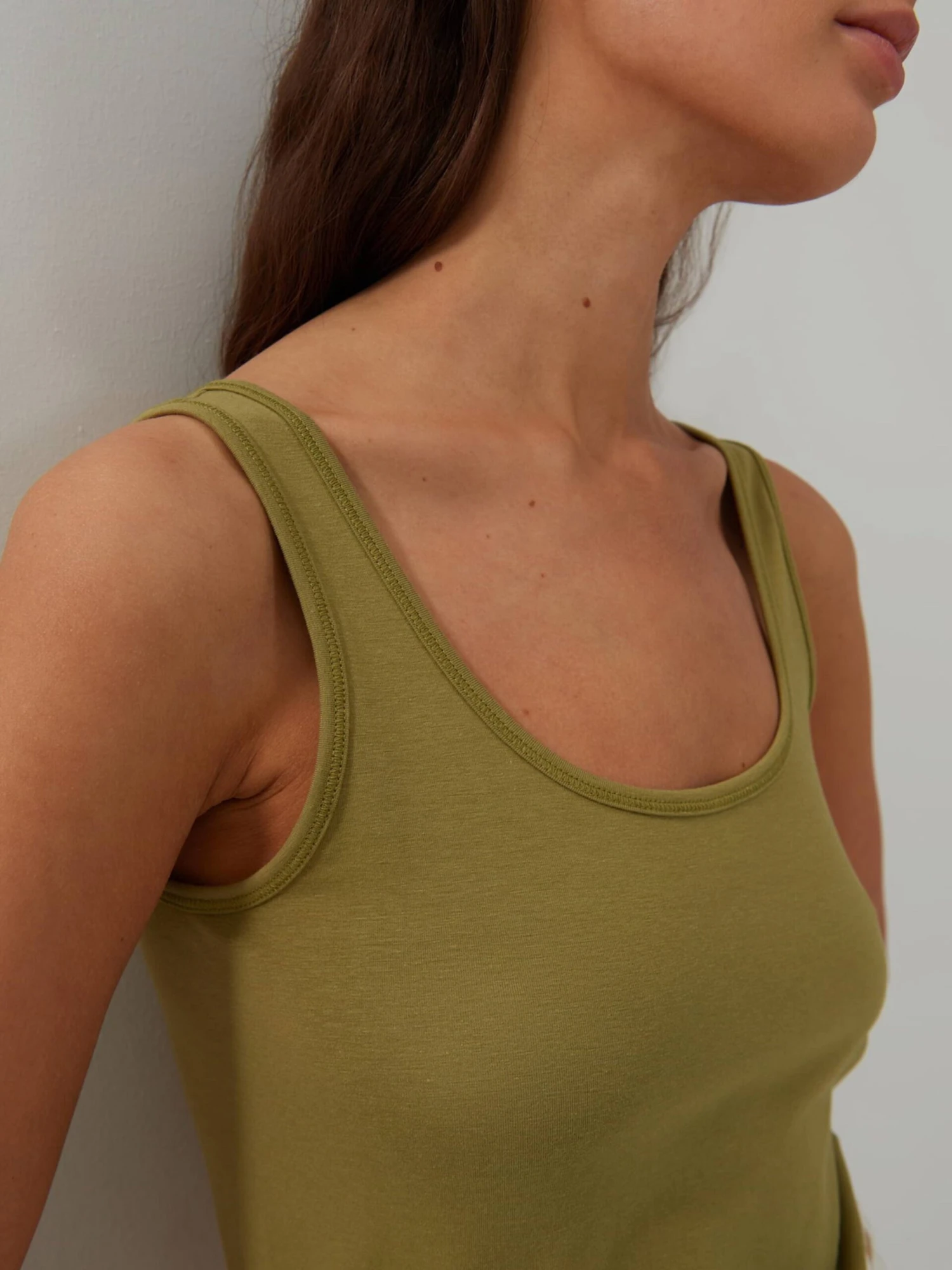 Someday Tanktops Top Käthi Dames Kaki 6 Someday Tanktops Top Käthi Dames Kaki - Afbeelding 4