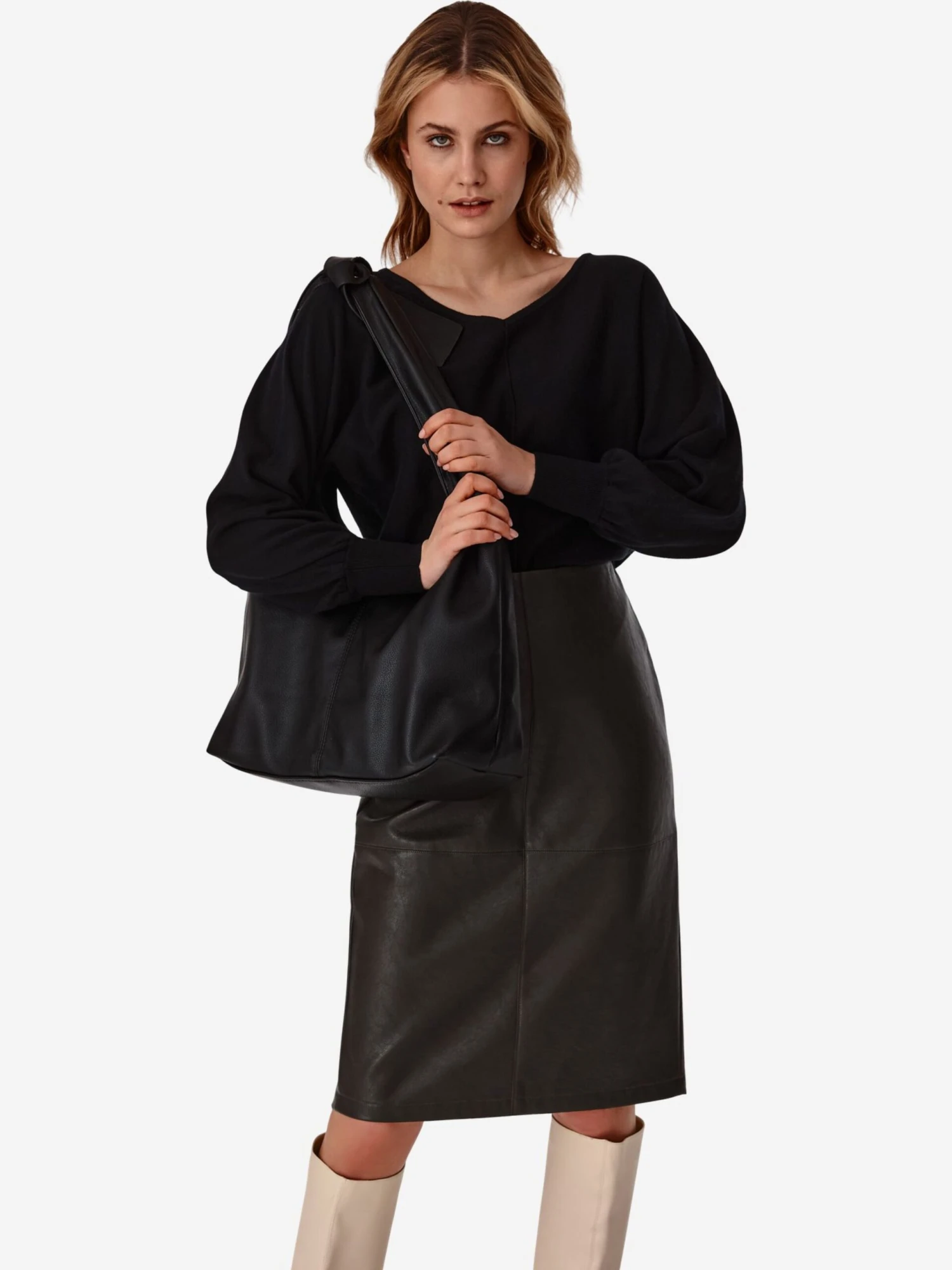 Leren Rokken Rok LEDIKO Dames Spar 5 Leren Rokken Rok LEDIKO Dames Spar - Afbeelding 3