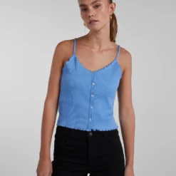 Pieces Crop Tops Top NUKISA Dames Smoky Blue -About You Winkel 84181c0551c471ee66abf2190968a697 scaled