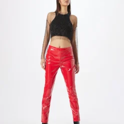 NLY By Nelly Pantalons Slimfit Broek Dames Rood -About You Winkel 8435da451aef9993e152ecabfa223d12 scaled