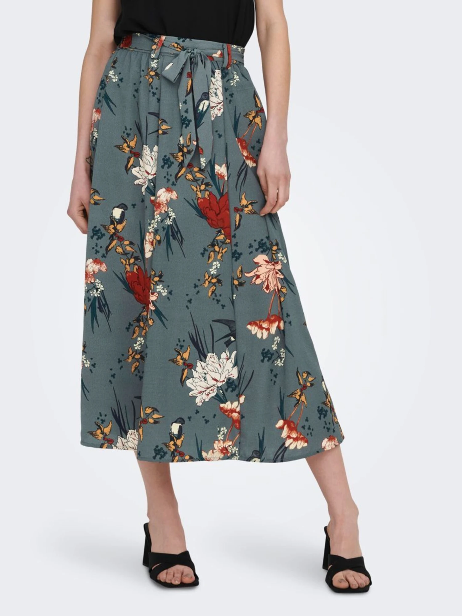 ONLY Maxi Rokken Rok Dames Smaragd / Jade Groen 5 ONLY Maxi Rokken Rok Dames Smaragd / Jade Groen - Afbeelding 3