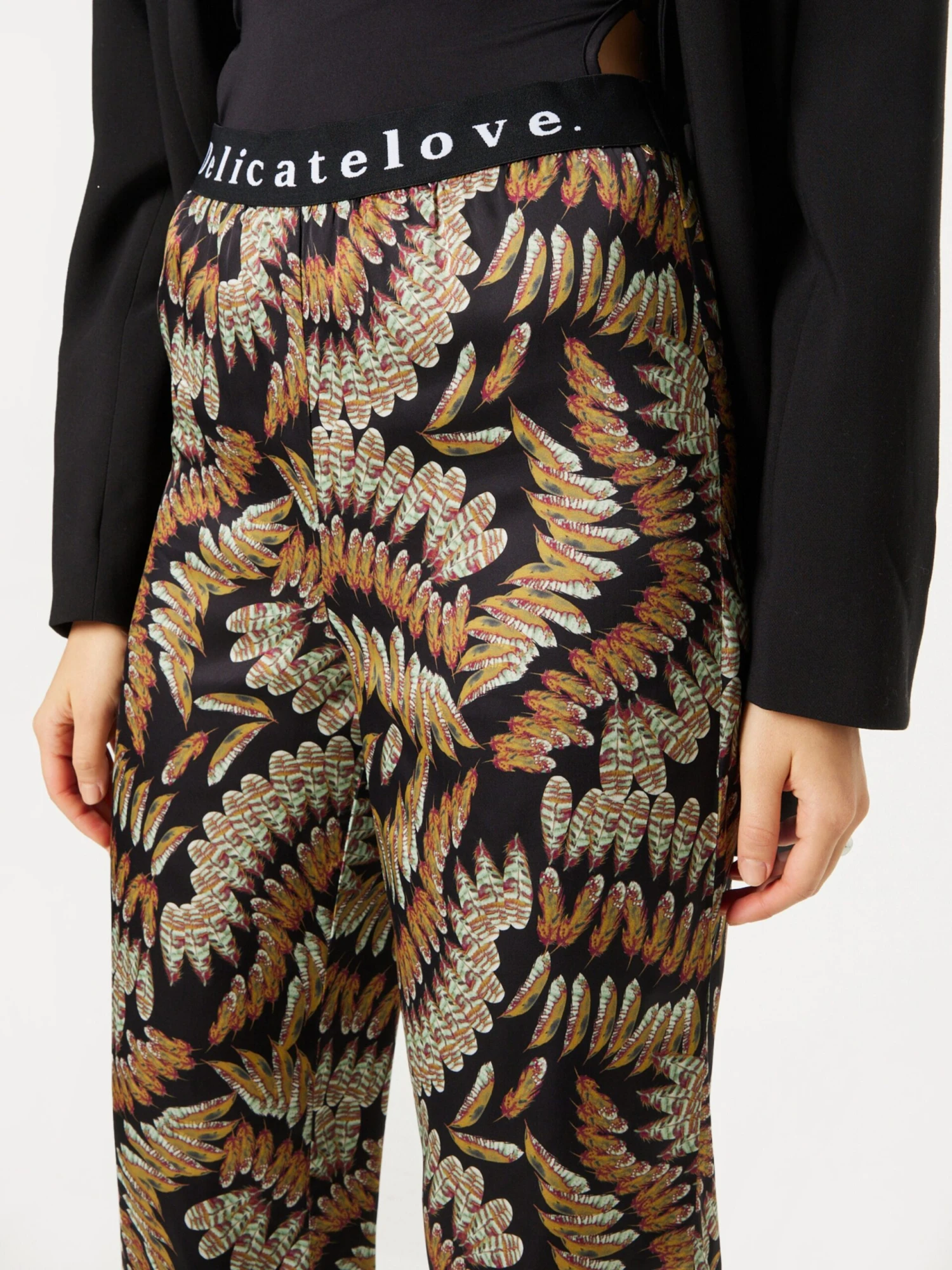 Pantalons Regular Broek LALU Dames Zwart 4 Pantalons Regular Broek LALU Dames Zwart - Afbeelding 2