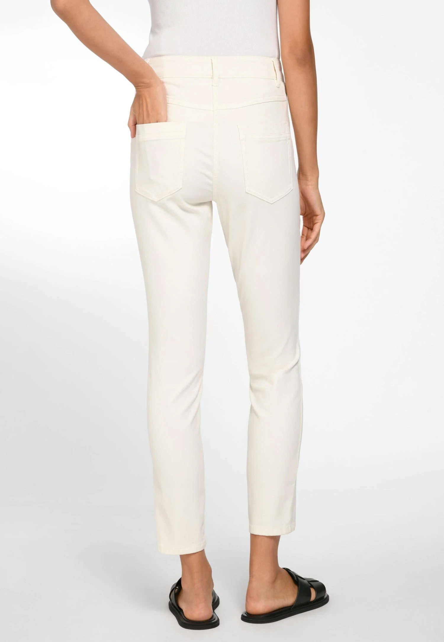 Basler Pantalons Slimfit Broek Dames Lichtgrijs 6 Basler Pantalons Slimfit Broek Dames Lichtgrijs - Afbeelding 4