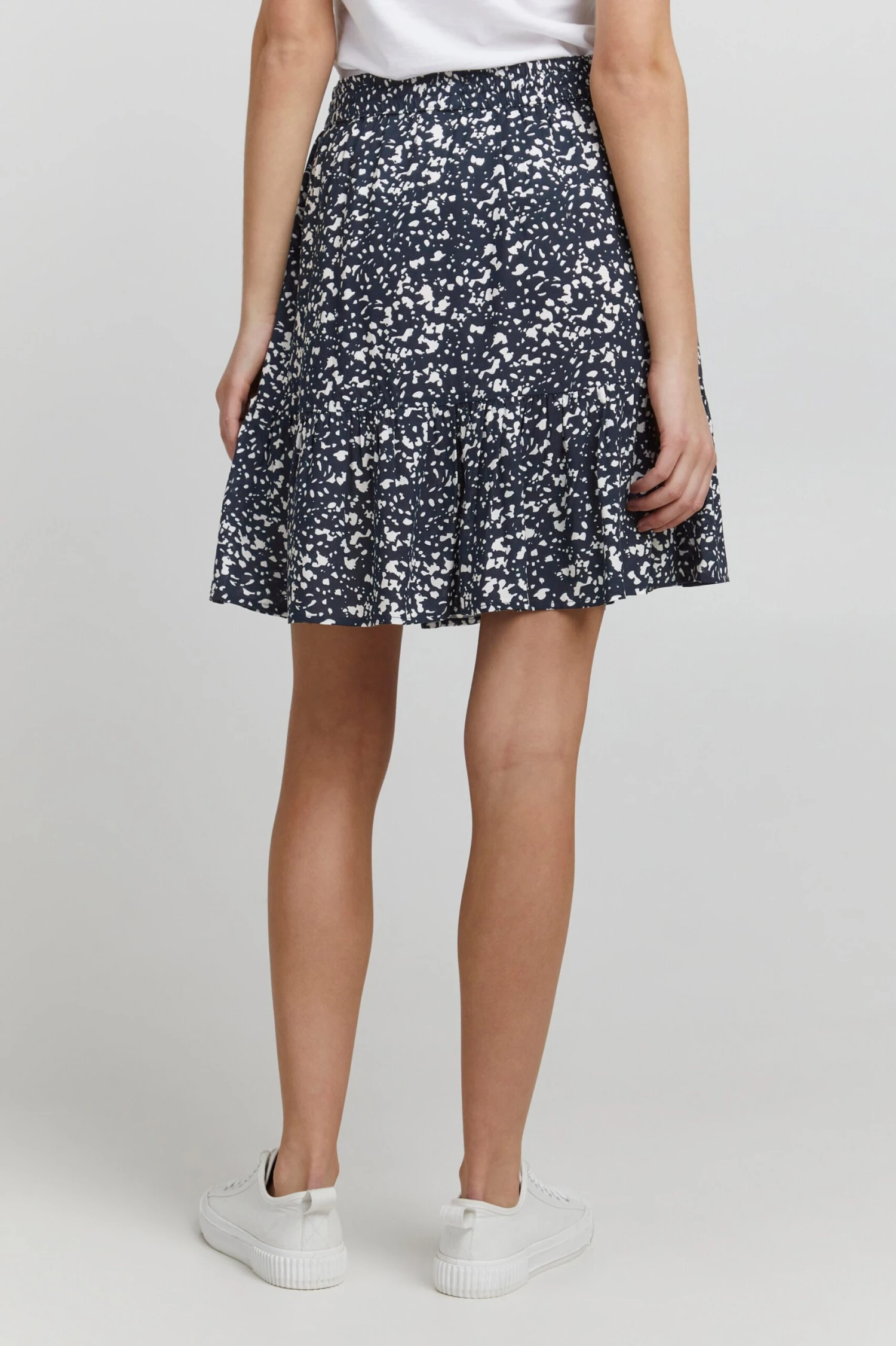 OXMO Mini Rokken Rok EIRA Dames Nachtblauw 6 OXMO Mini Rokken Rok EIRA Dames Nachtblauw - Afbeelding 4