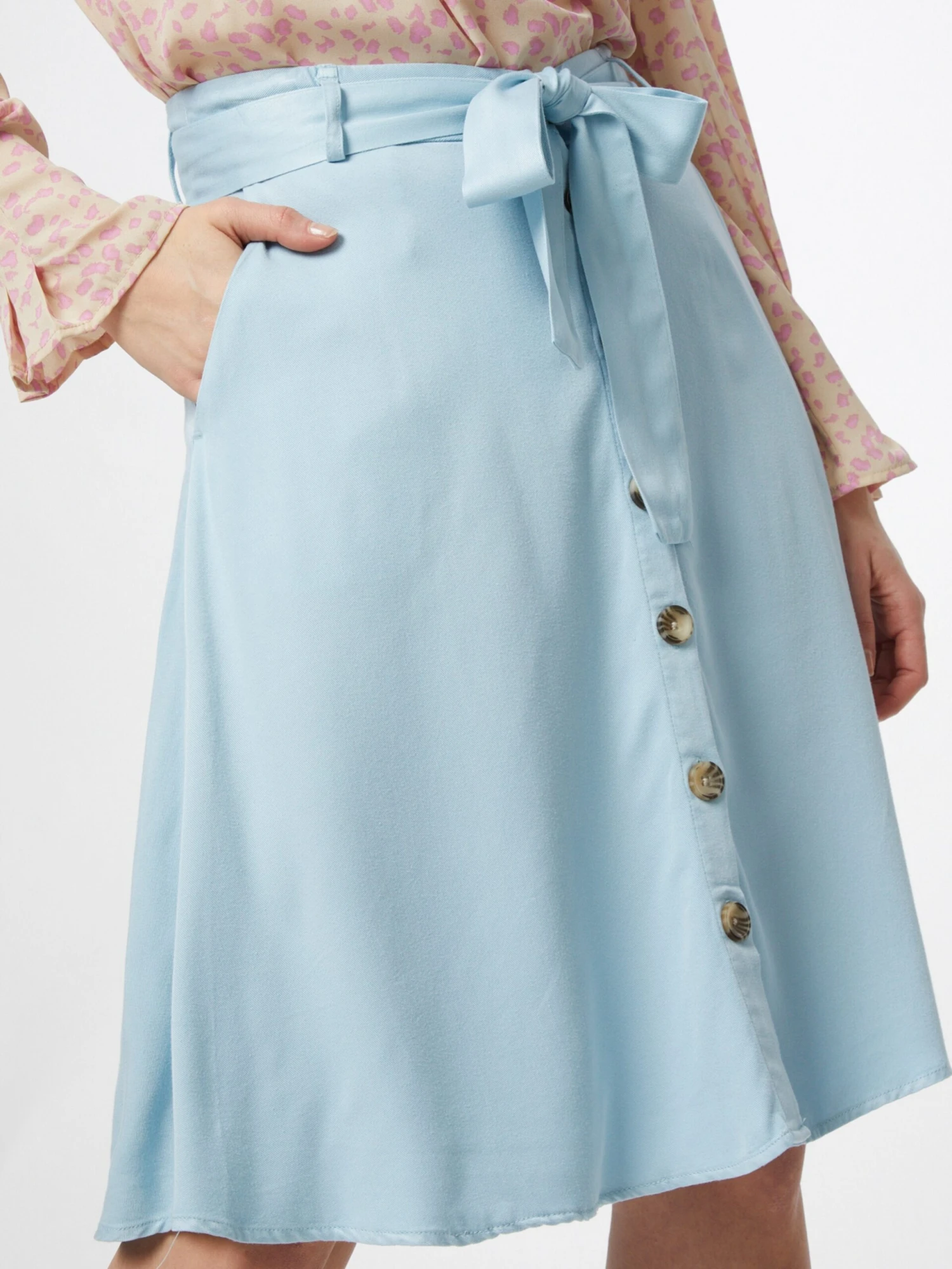 Vila Midi Rokken Rok Fanza Dames Lichtblauw 7 Vila Midi Rokken Rok Fanza Dames Lichtblauw - Afbeelding 5