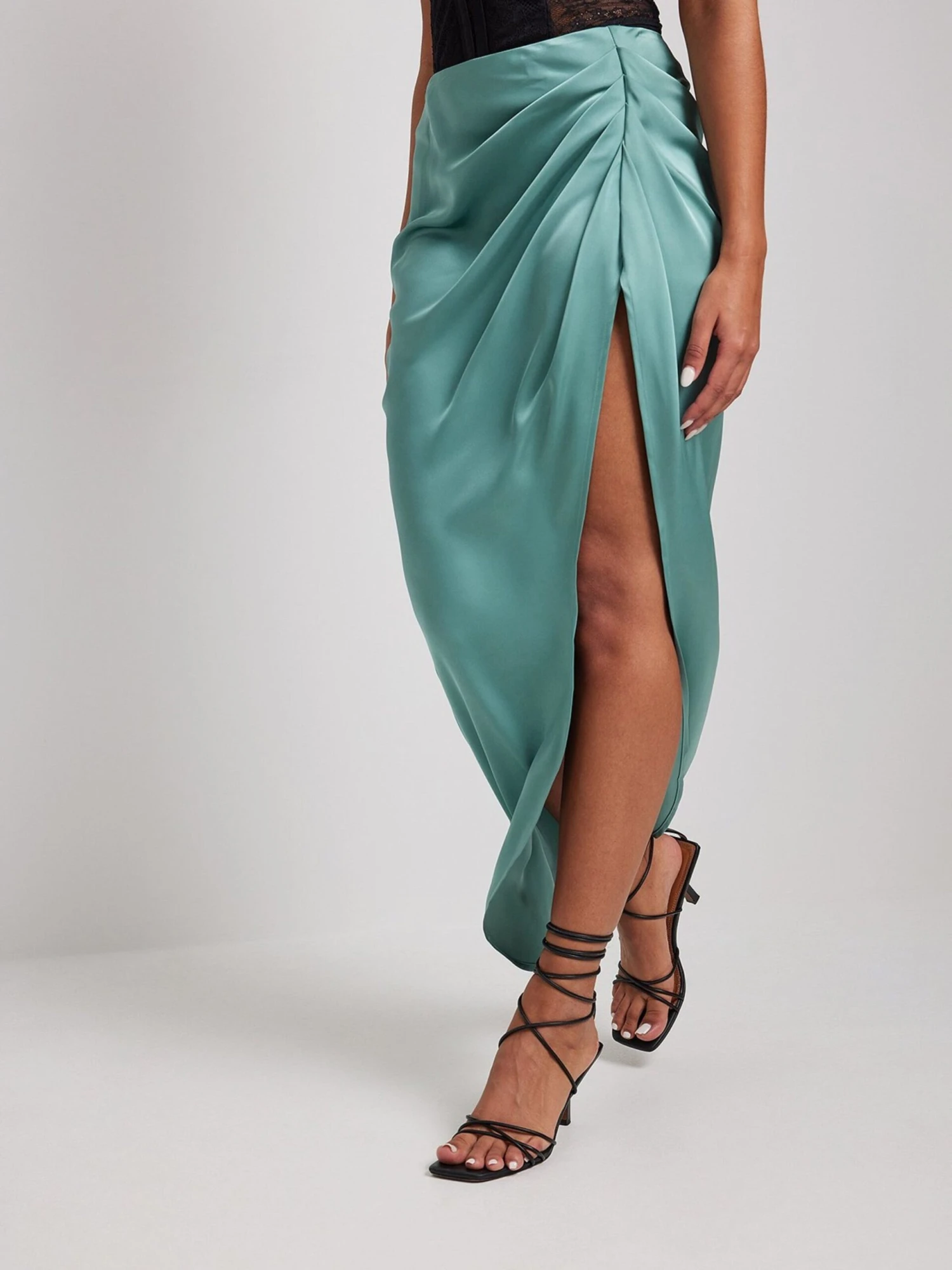 NA-KD Maxi Rokken Rok Dames Mintgroen 3 NA-KD Maxi Rokken Rok Dames Mintgroen