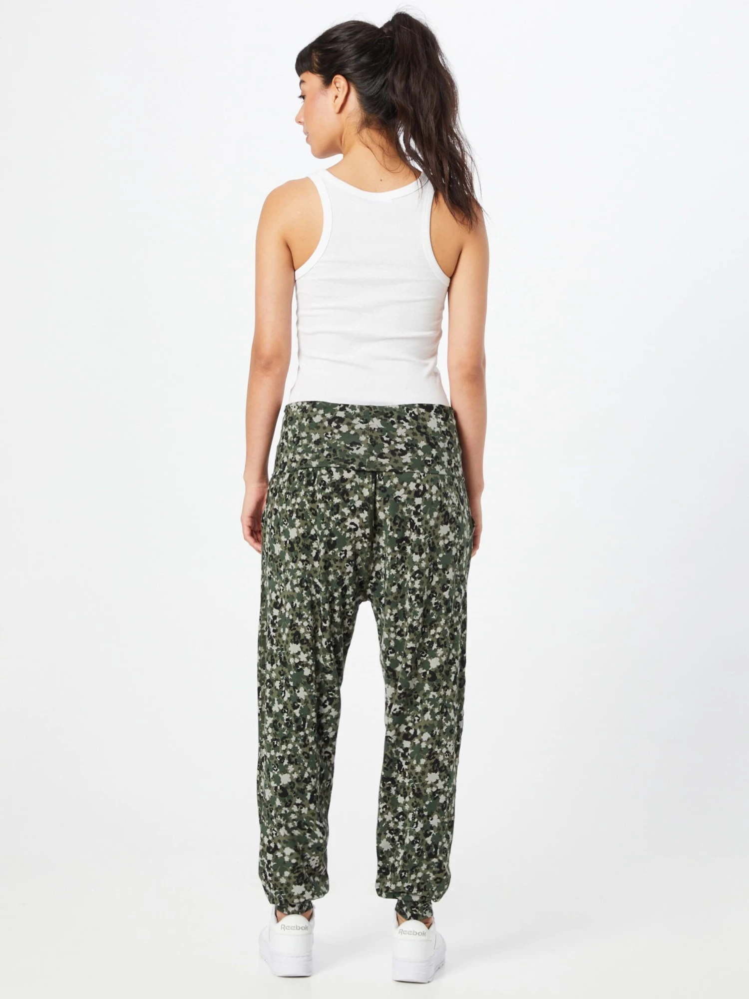 Thought Pantalons Tapered Broek Pepita Dames Kaki / Donkergroen 6 Thought Pantalons Tapered Broek Pepita Dames Kaki / Donkergroen - Afbeelding 4