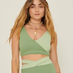 Tanktops Top Claire Dames Groen / Lichtgroen -About You Winkel 942438606188117bd70851d7f321c15d scaled