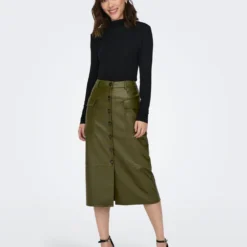 ONLY Leren Rokken Rok Kim Dames Olijfgroen -About You Winkel 993bd5e2570f6b2bb5482ac352aabb0b scaled