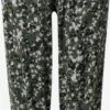 Thought Pantalons Tapered Broek Pepita Dames Kaki / Donkergroen