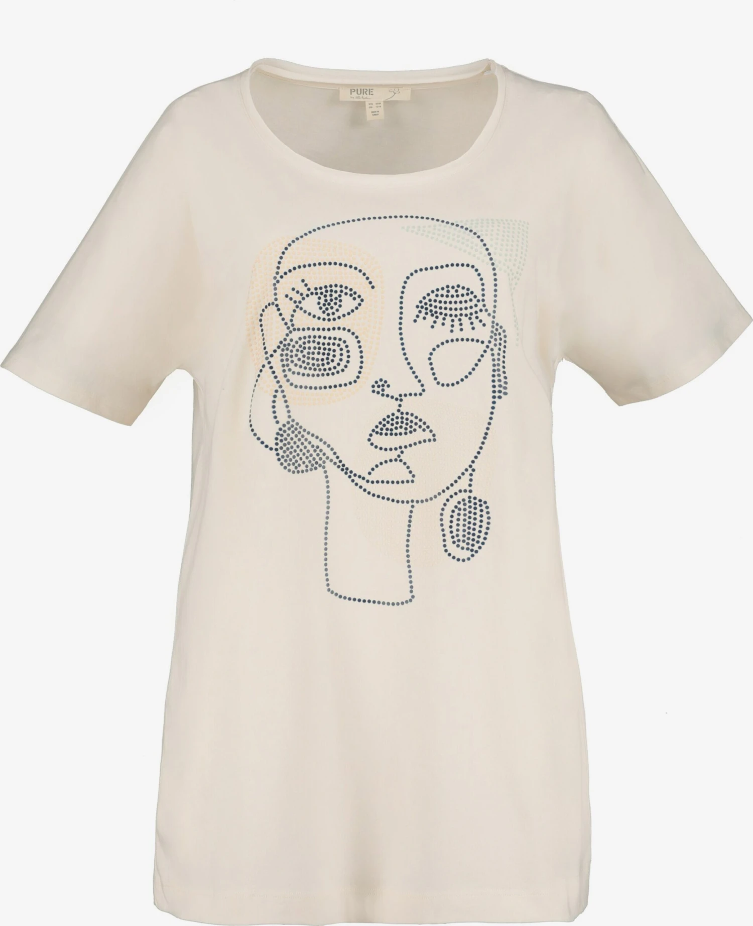 Ulla Popken T-shirts Shirt Dames Champagne 3 Ulla Popken T-shirts Shirt Dames Champagne