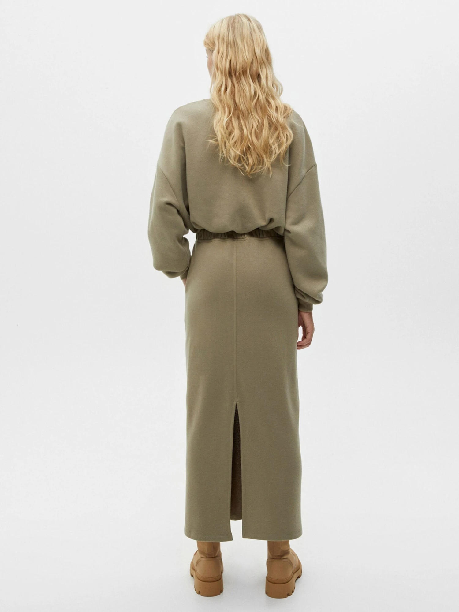 PULL & BEAR Maxi Rokken Rok Dames Greige 5 PULL & BEAR Maxi Rokken Rok Dames Greige - Afbeelding 3