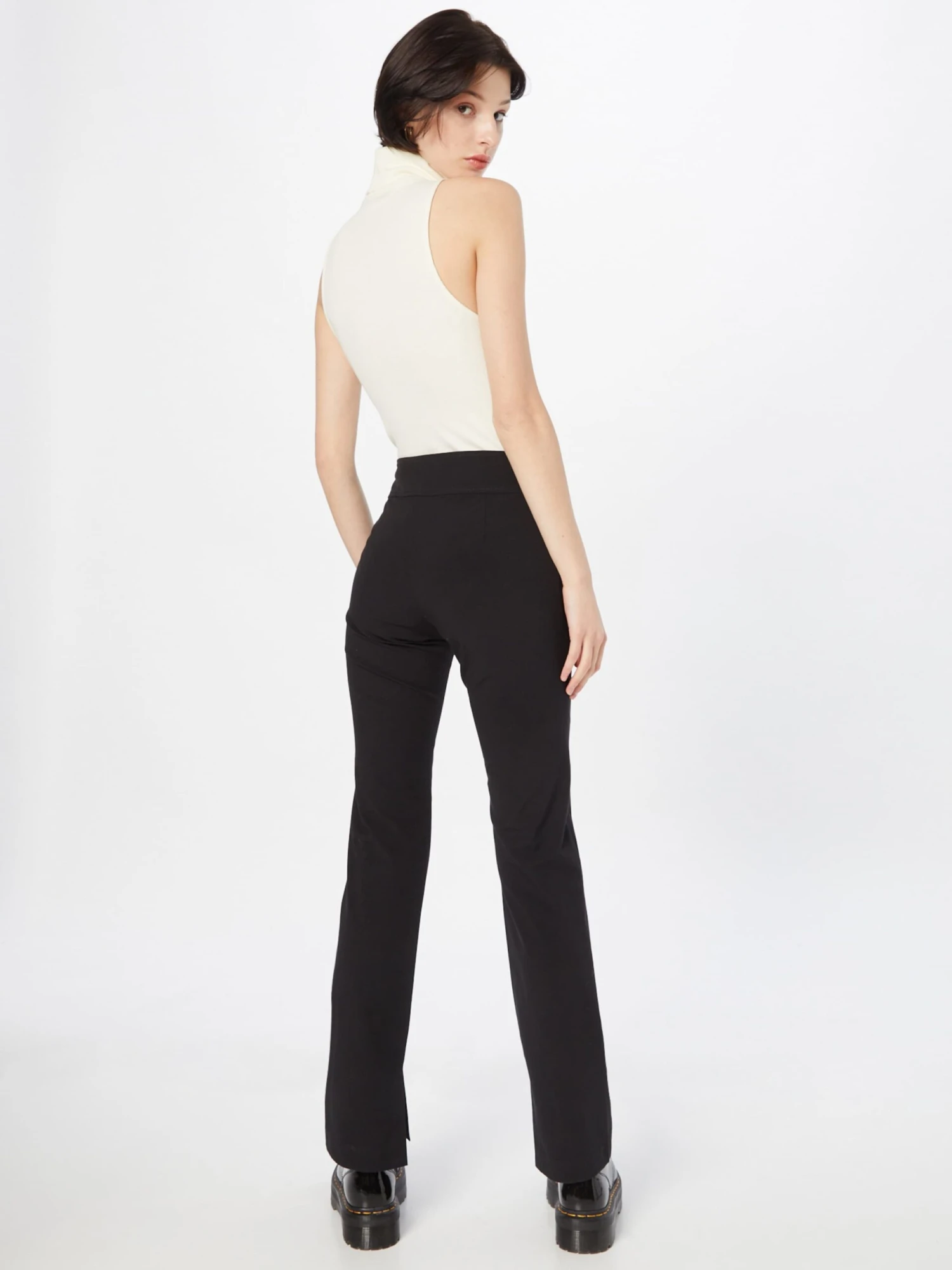 WEEKDAY Pantalons Slimfit Broek Melody Dames Zwart 6 WEEKDAY Pantalons Slimfit Broek Melody Dames Zwart - Afbeelding 4