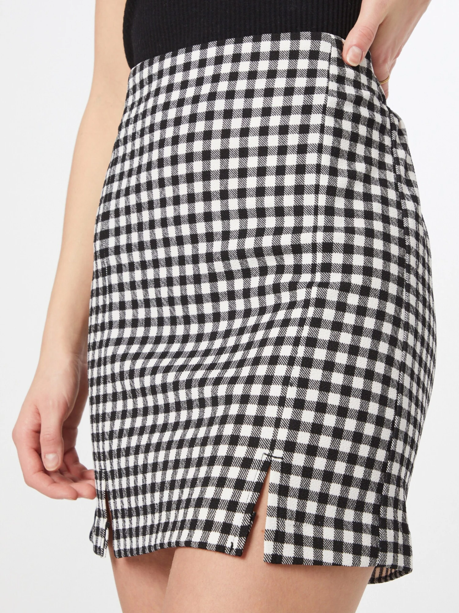 Vero Moda Mini Rokken Rok KEYLA Dames Zwart / Wit 4 Vero Moda Mini Rokken Rok KEYLA Dames Zwart / Wit - Afbeelding 2