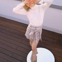 Mini Rokken Rok Tie Front Dames Bruin / Lichtbruin -About You Winkel a41db101ec4dea2b2b5b092c87e5844e scaled