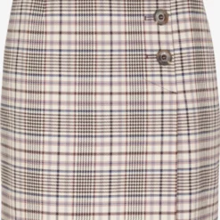 Comma Mini Rokken Rok Dames Lichtbruin / Donkerbruin