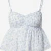 Hollister Crop Tops Top Dames Blauw / Wit -About You Winkel a73bd9eb2cf34ea8e8905e354f795964
