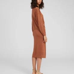 EDITED Midi Rokken Rok Eluana Dames Bruin -About You Winkel a77943bfff382e74d080616ebbbf4abc scaled