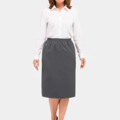 GOLDNER Midi Rokken Rok Dames Grijs -About You Winkel abc65ef07205836b039f2145d623dd95 scaled