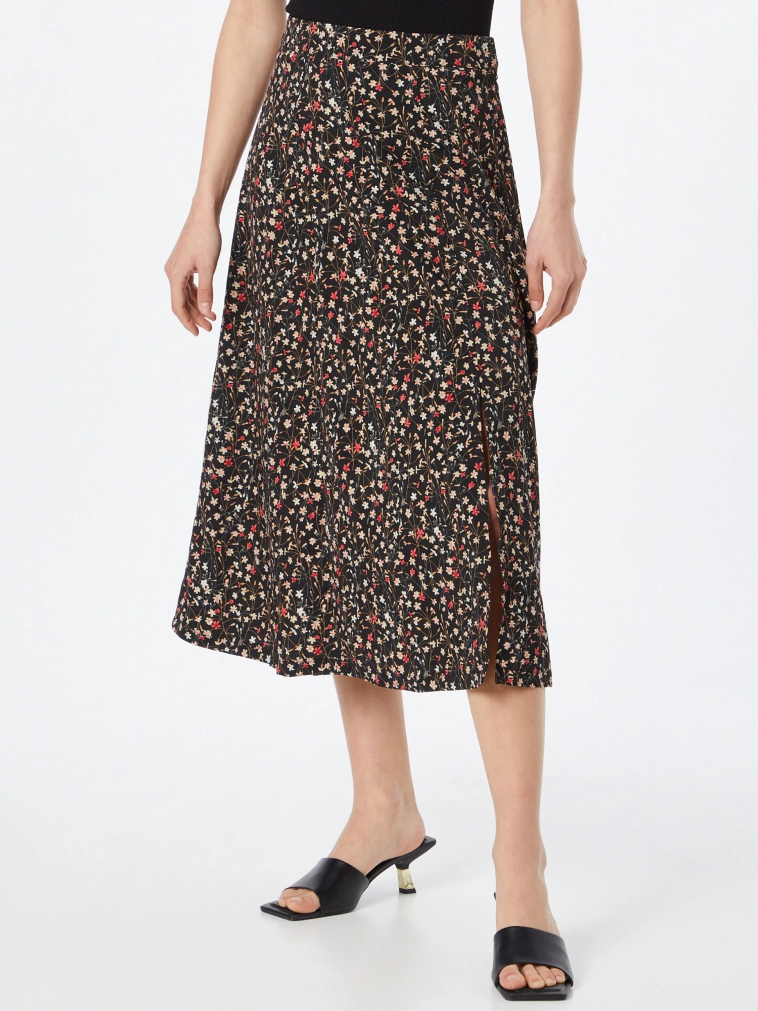 Louche Midi Rokken Rok KIYO Dames Zwart 5 Louche Midi Rokken Rok KIYO Dames Zwart - Afbeelding 3