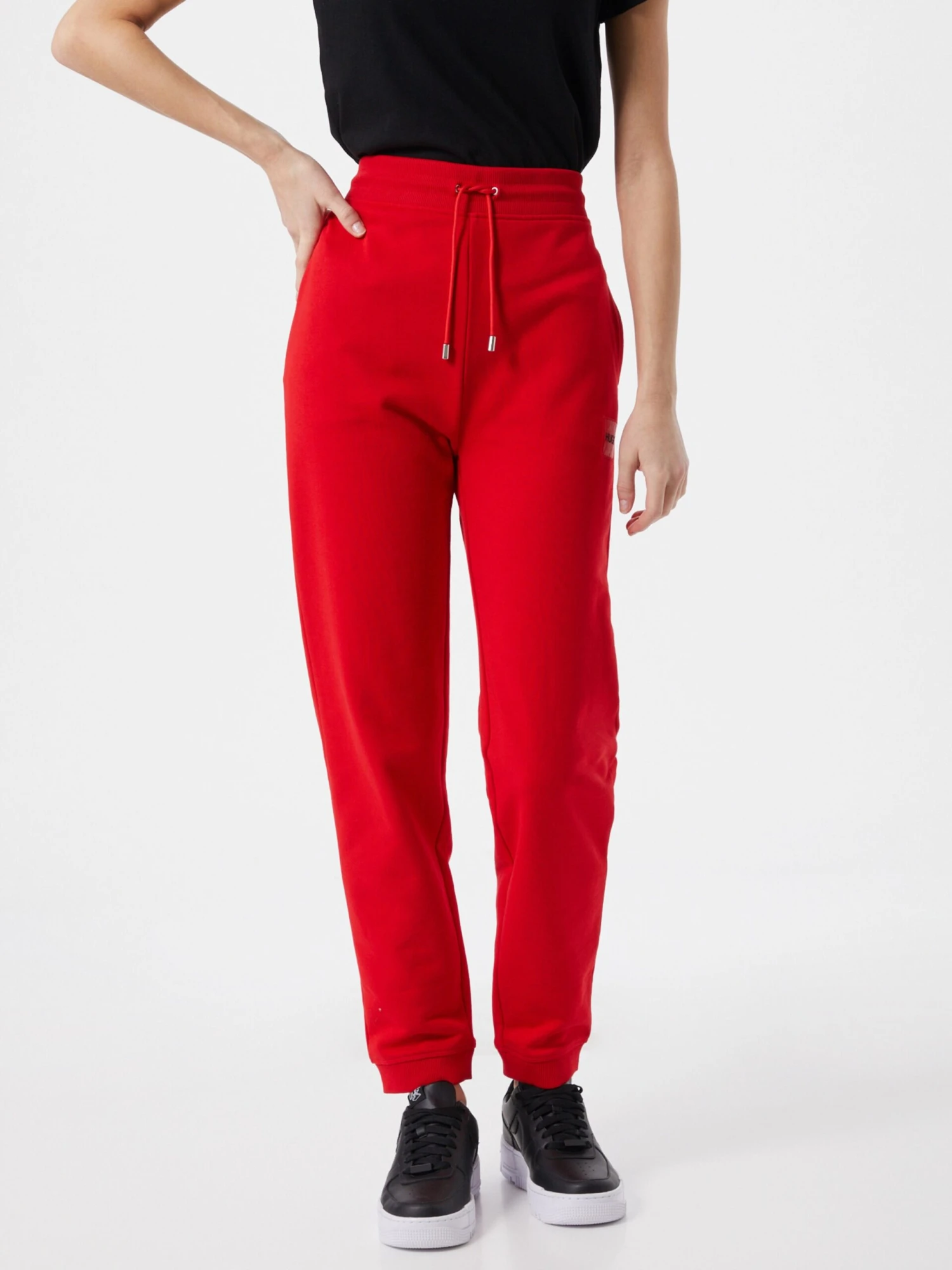 Hugo Pantalons Tapered Broek Dachibi Dames Vuurrood 5 Hugo Pantalons Tapered Broek Dachibi Dames Vuurrood - Afbeelding 3