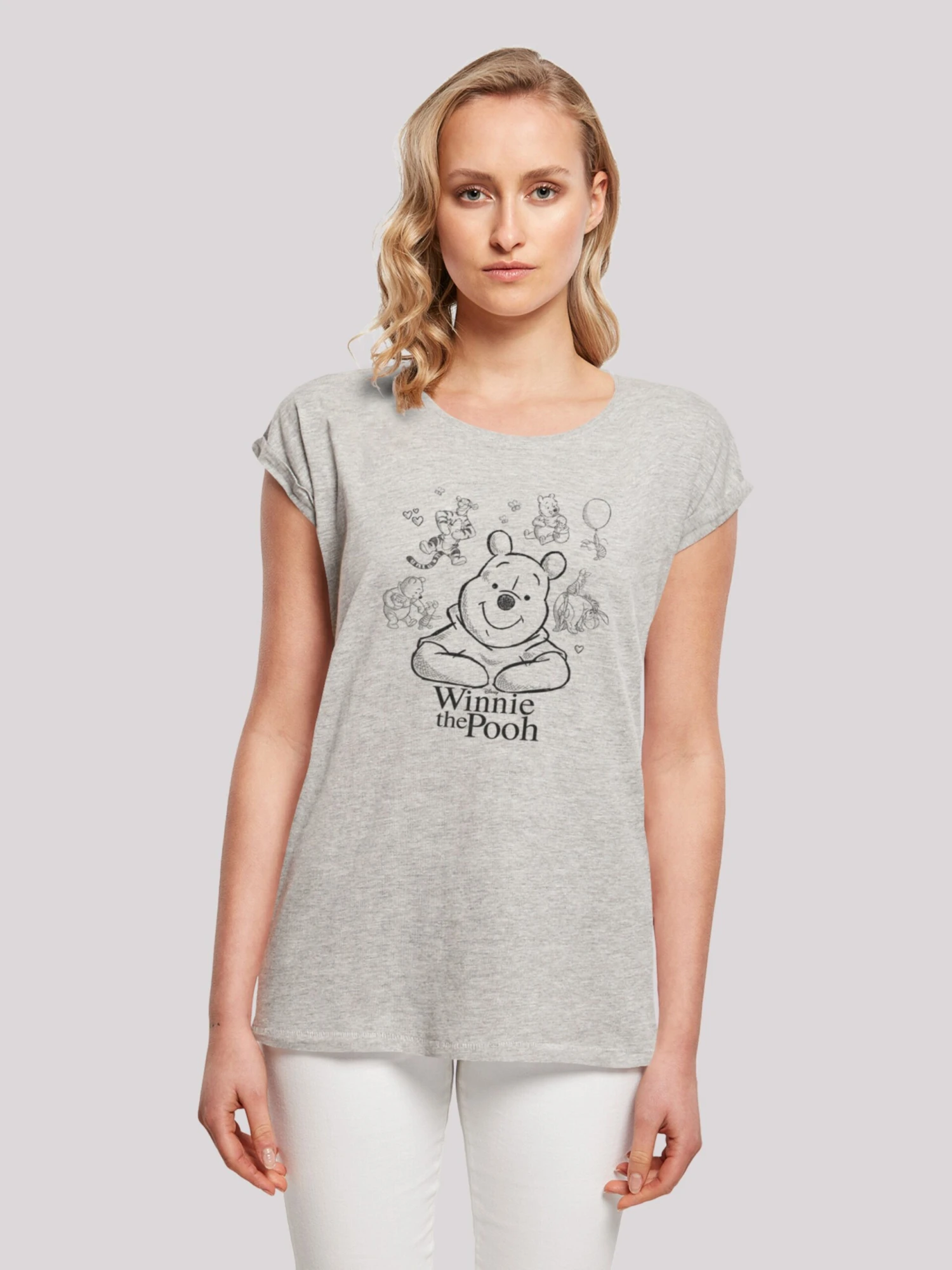 F4NT4STIC T-shirts Shirt Disney Dames Grijs 5 F4NT4STIC T-shirts Shirt Disney Dames Grijs - Afbeelding 3